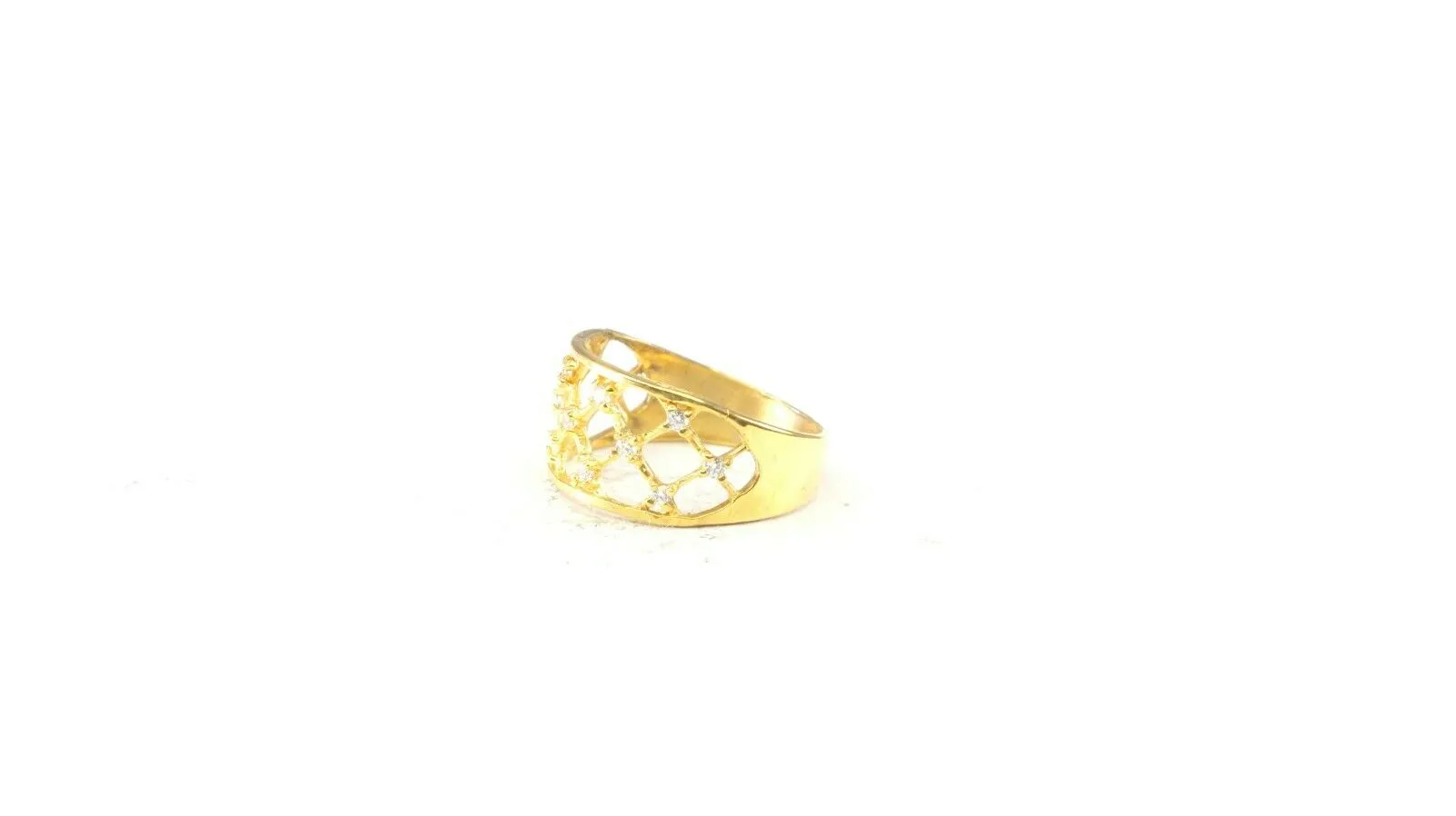 22k Gold Ring | Elegant Ladies Band | Size 7.5 | Resizable | Item# r2537mon