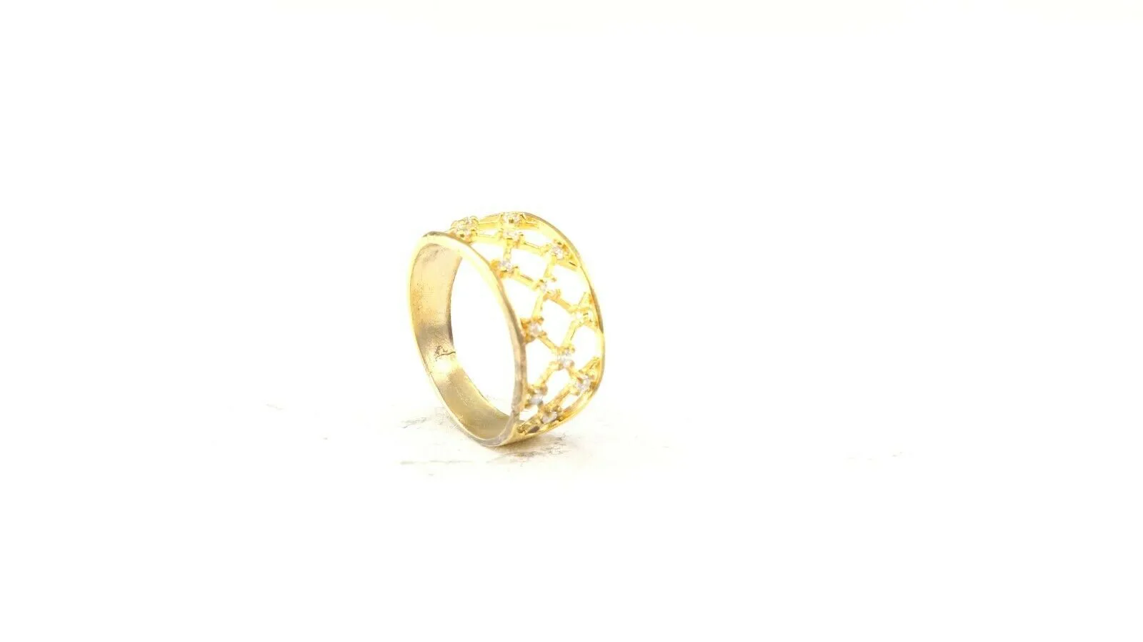 22k Gold Ring | Elegant Ladies Band | Size 7.5 | Resizable | Item# r2537mon