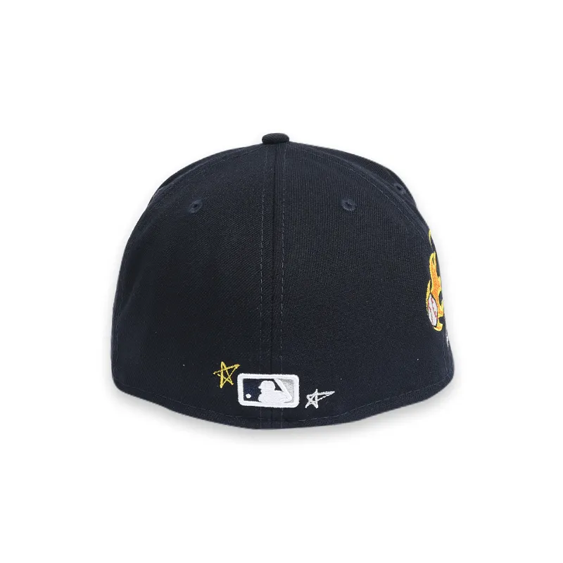 New York Yankees Scribble Navy Men's Fitted Hat