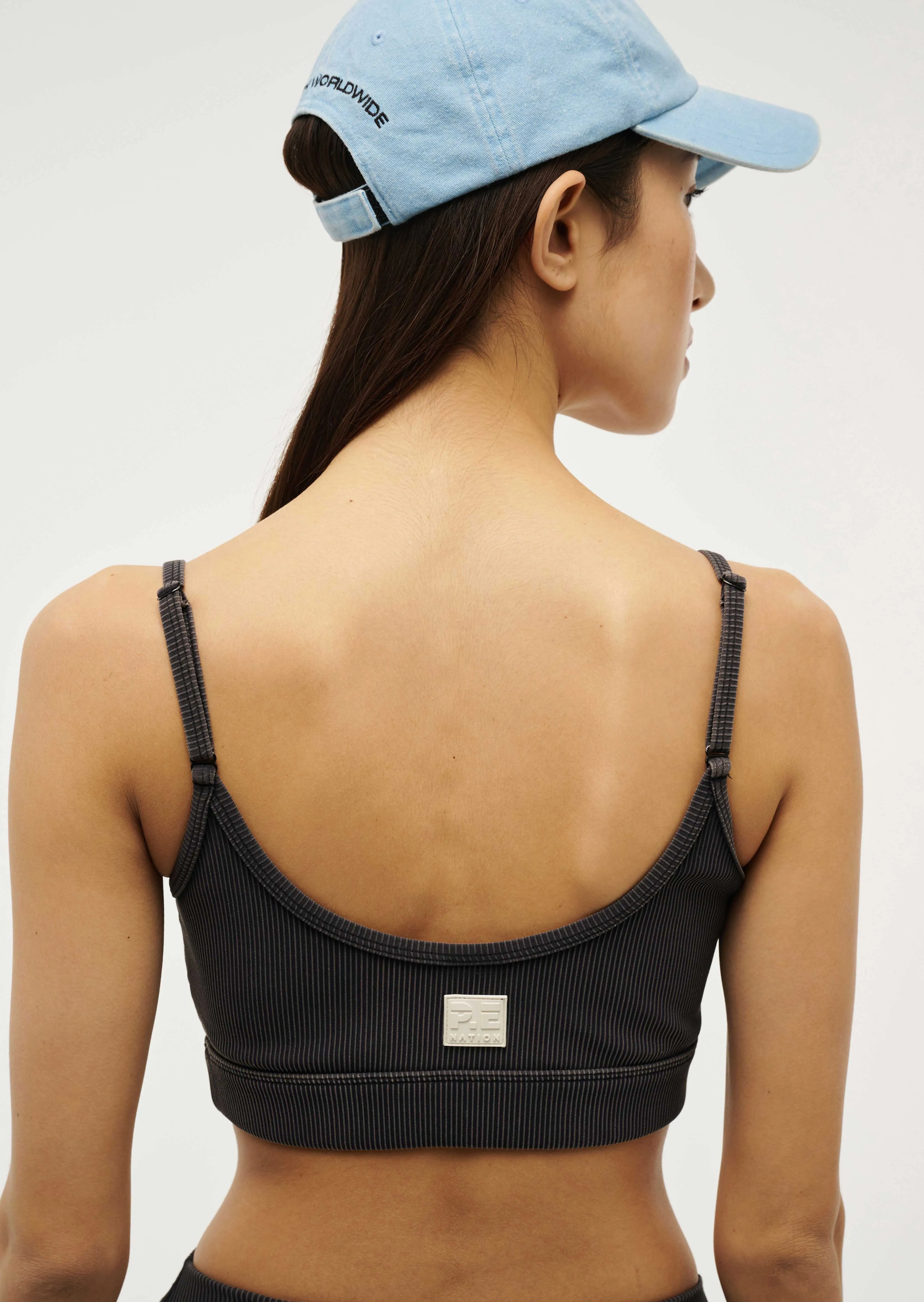 ACTUALISE SPORTS BRA IN WASHED BLACK