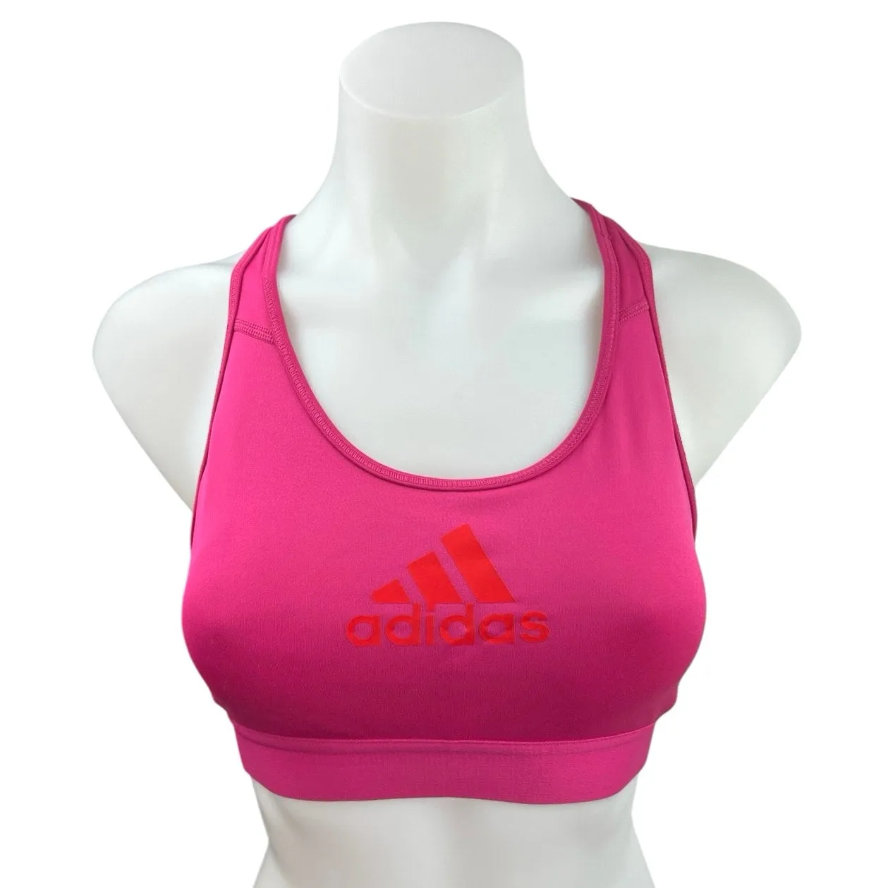 Adidas Don't Rest Alphaskin Pink Racerback Activewear Sports Bra Tank Top Size S