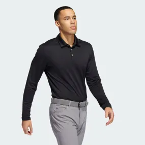 Adidas Black Long Sleeve Polo Shirt - Style HG8824