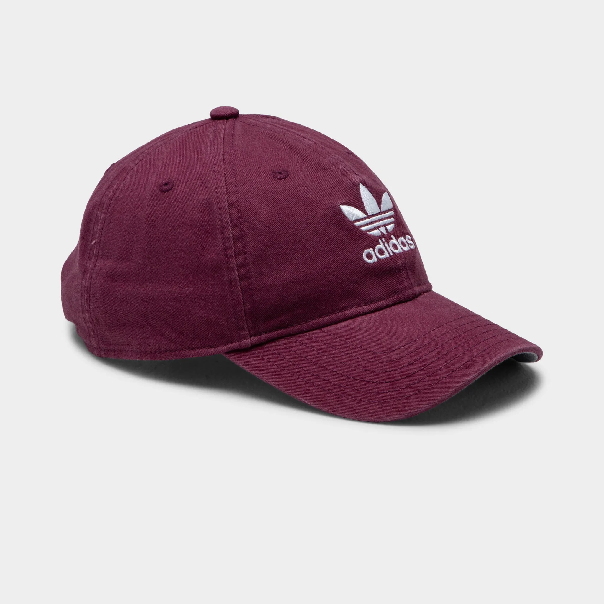 adidas Originals Relaxed Strap-back Hat / Dark Red