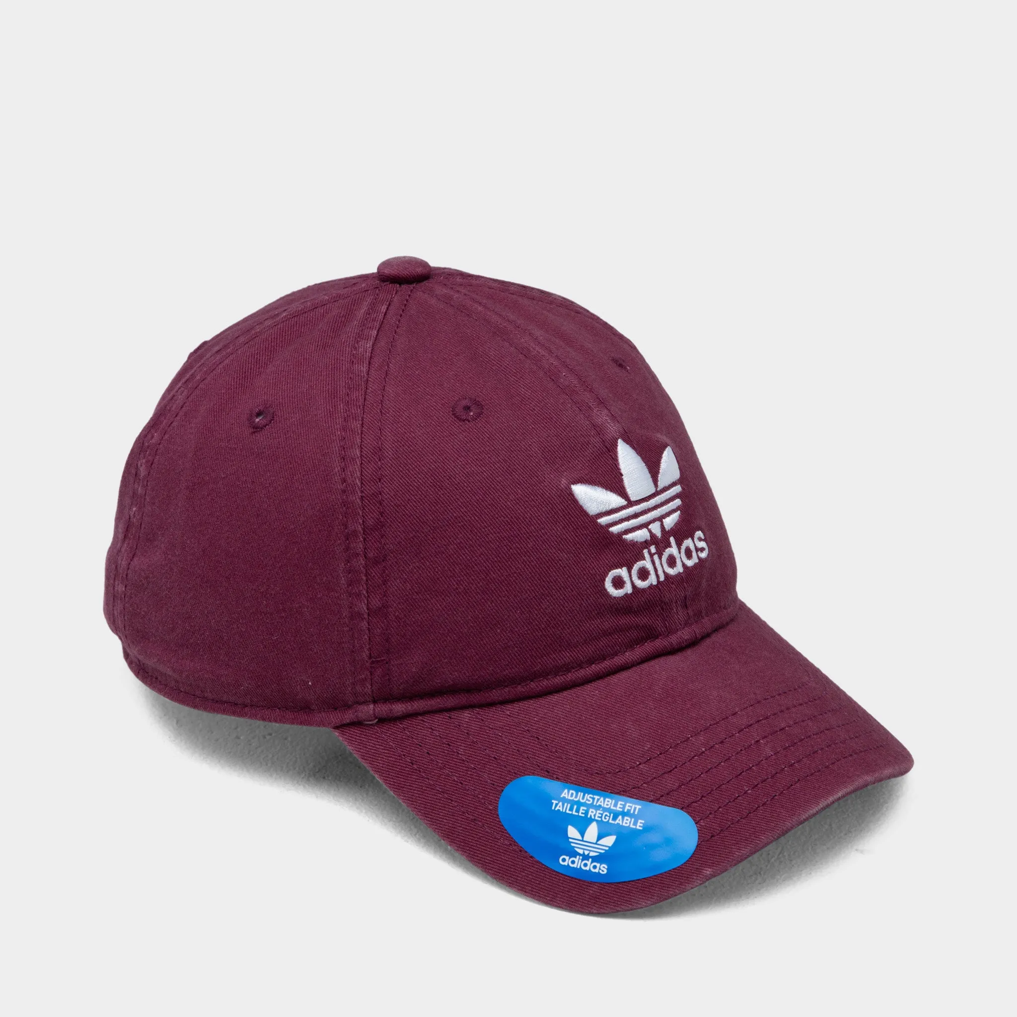 adidas Originals Relaxed Strap-back Hat / Dark Red