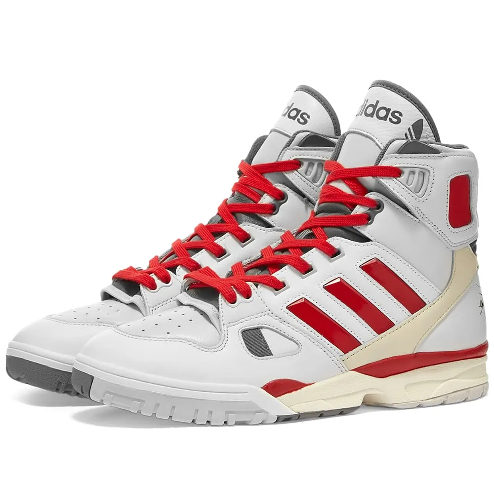 Adidas x Kid Cudi Torsion Artillery Hi Bill & TedWhte, Scarlet & Off White