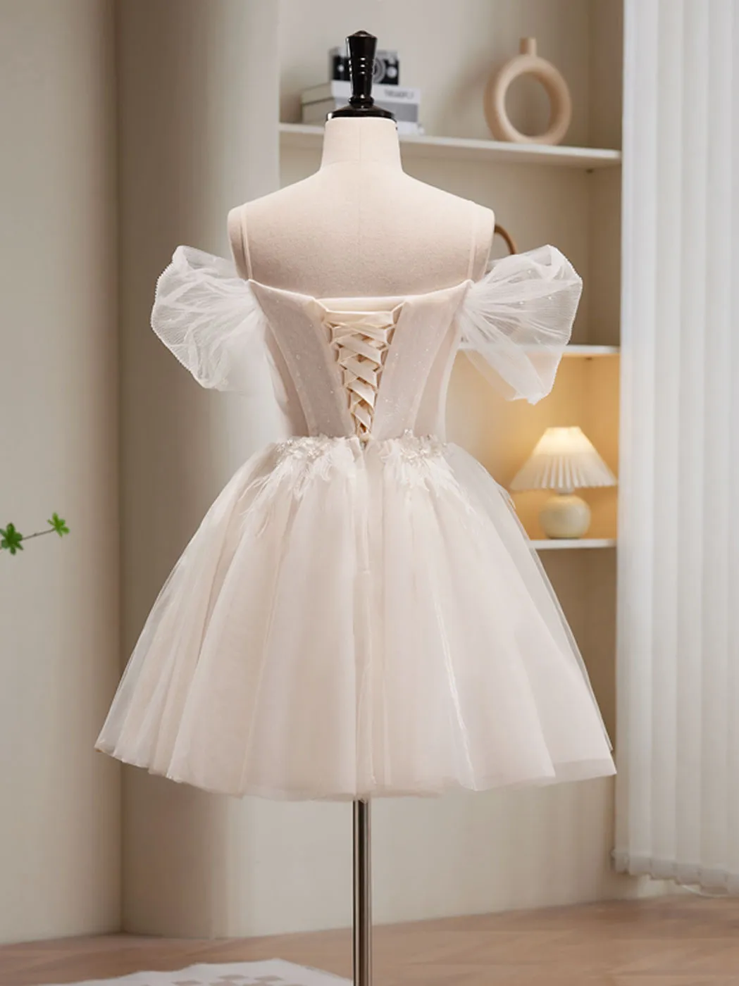 Adorable White Short Homecoming Dress Graduation Dress