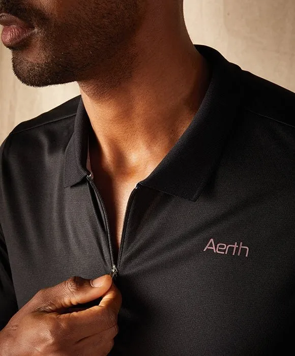 Black Aerth Signature Polo