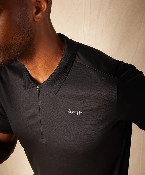 Black Aerth Signature Polo