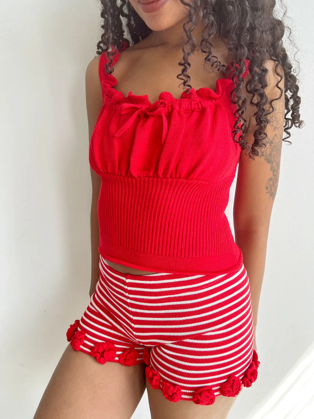 Aiken Knit Top - Red