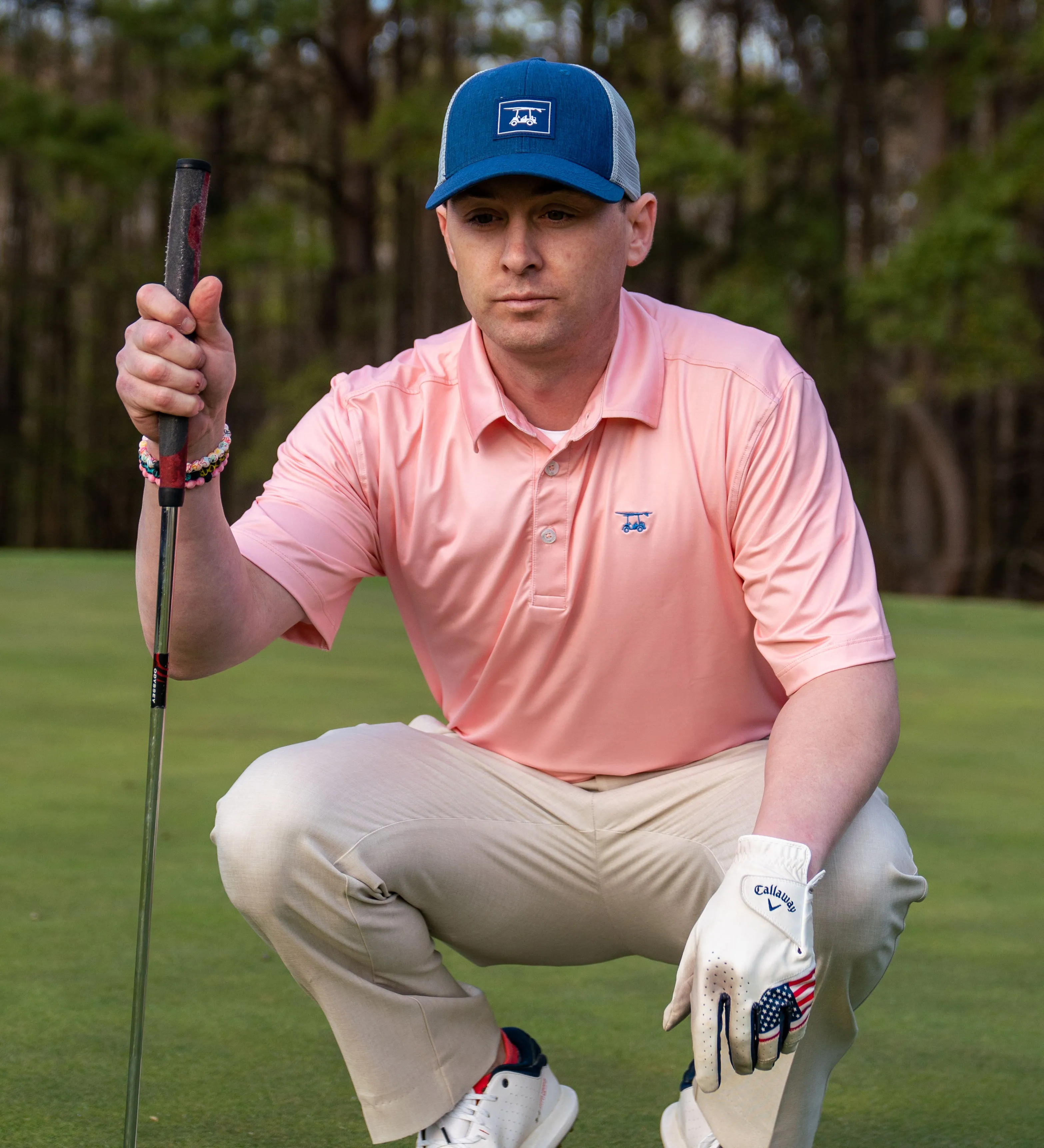 Solid Peach Albatross Polo