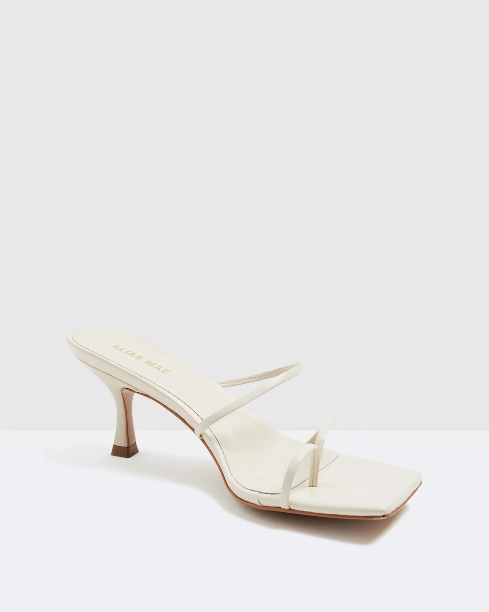 Alias Mae Bay Leather Heels Bone White