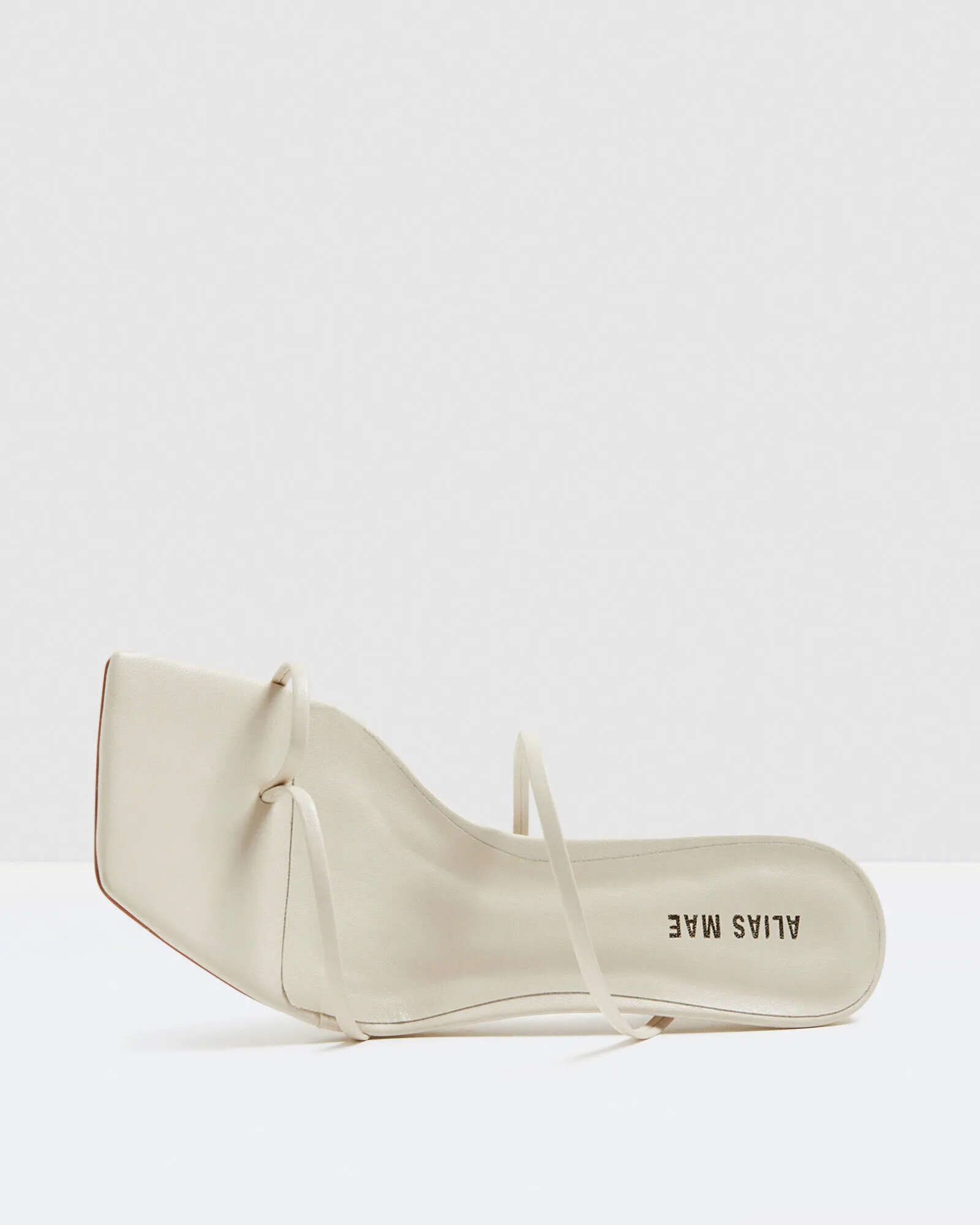 Alias Mae Bay Leather Heels Bone White