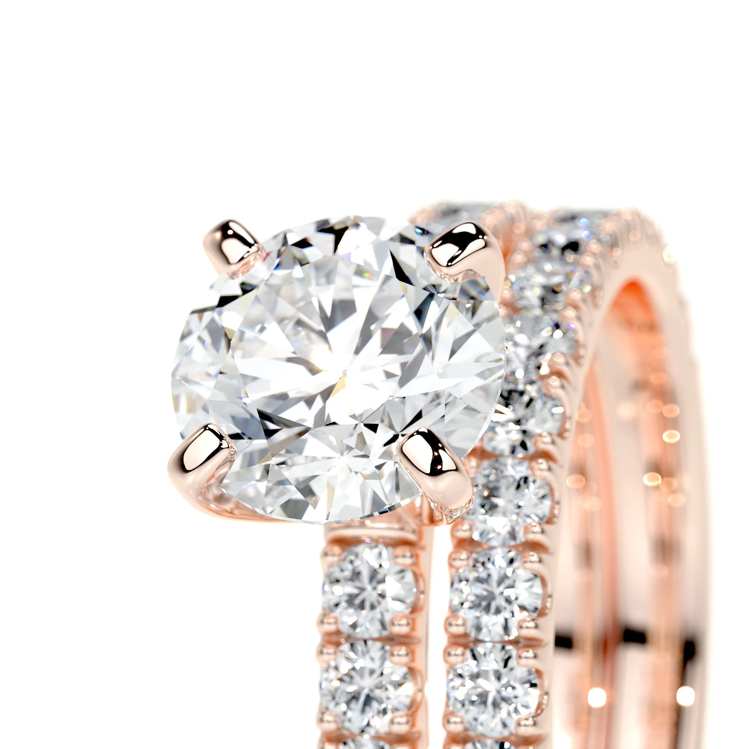 Alison Lab Grown Diamond Bridal Set -14K Rose Gold