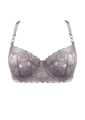 Balconette Wire Bra in Platinum color