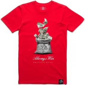 Always Win Cash Bag Tee (Red)