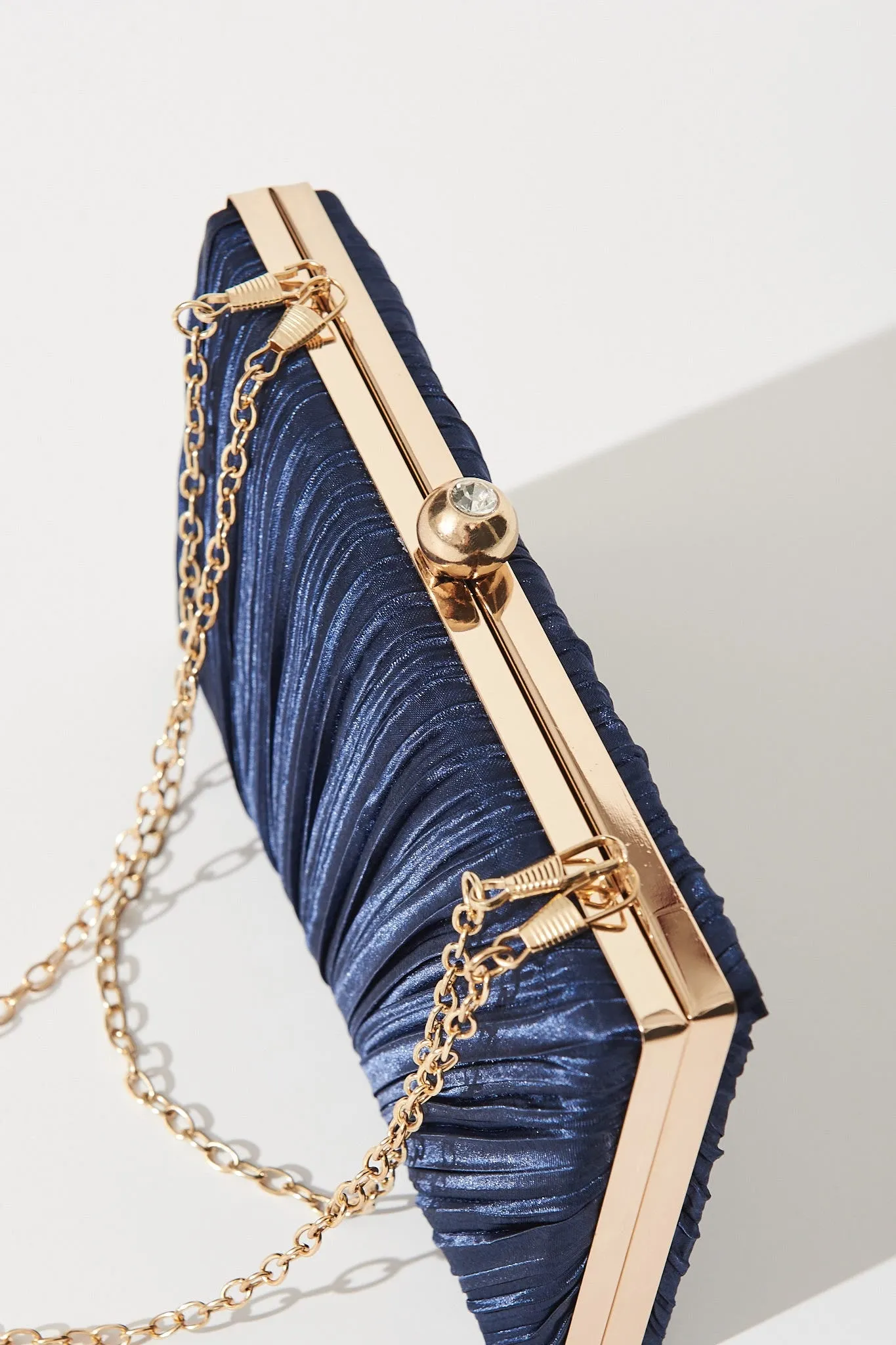 Amina Clutch Bag In Navy