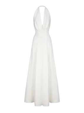 White Satin Aniya Dress