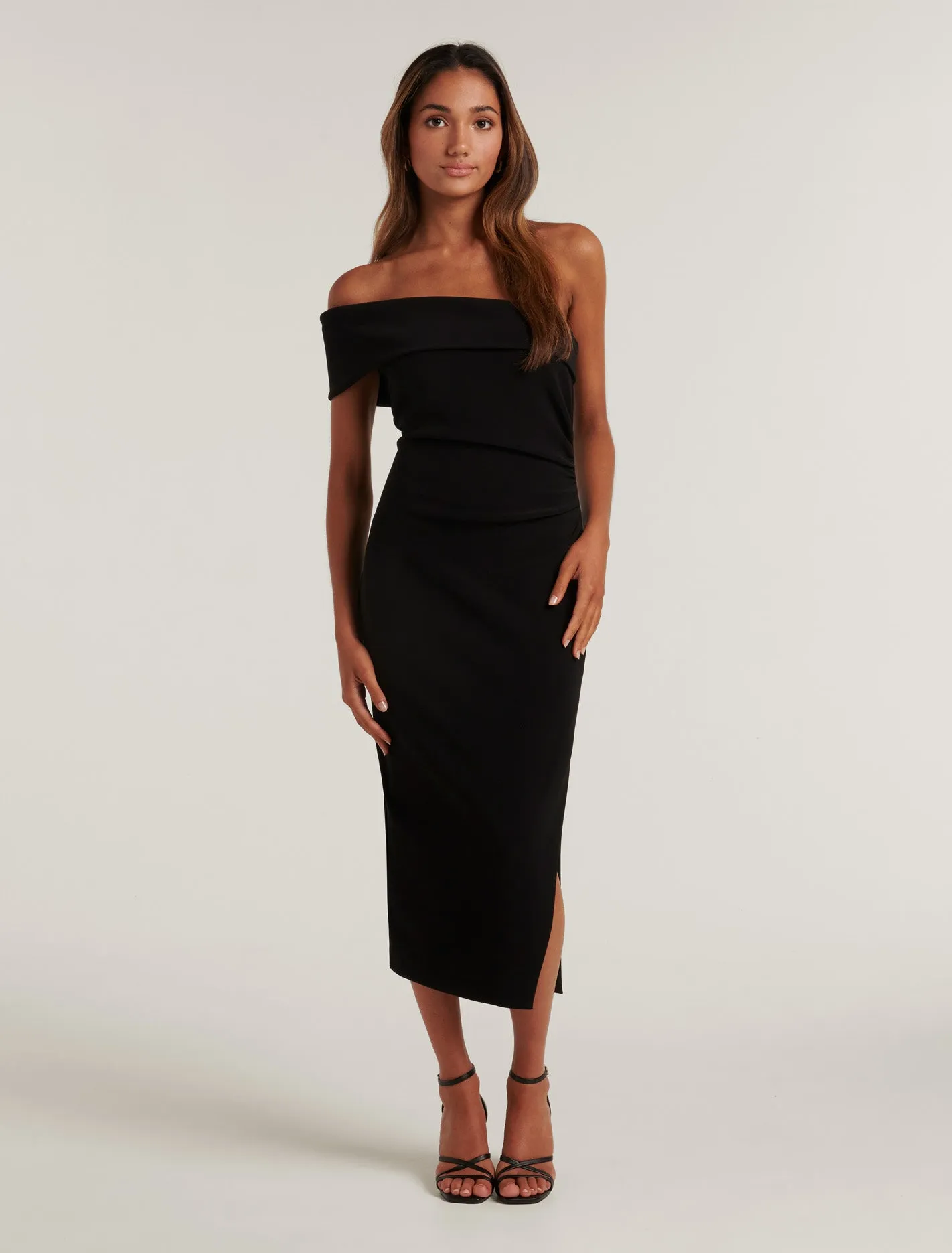 Anna Petite One-Shoulder Bodycon Dress