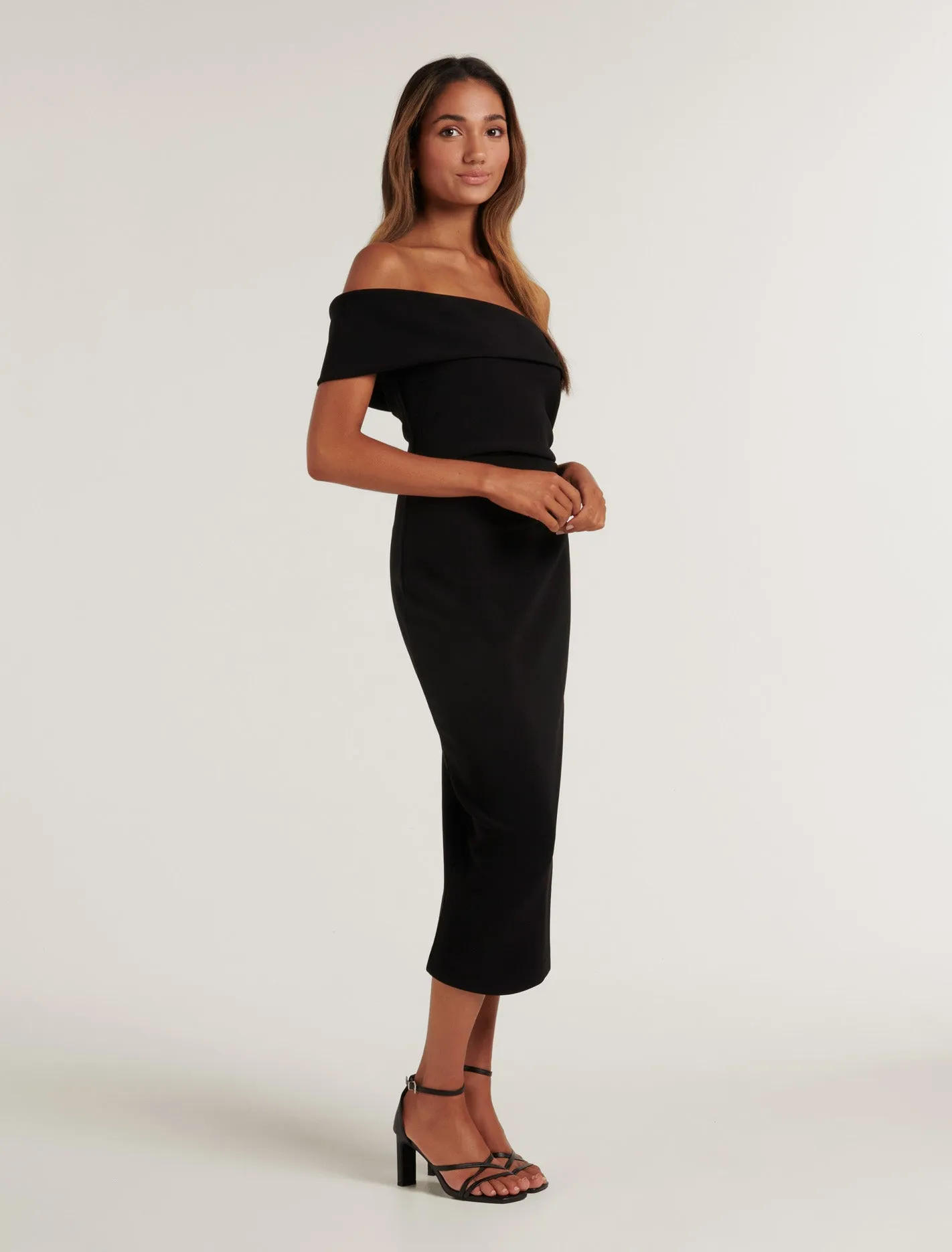 Anna Petite One-Shoulder Bodycon Dress