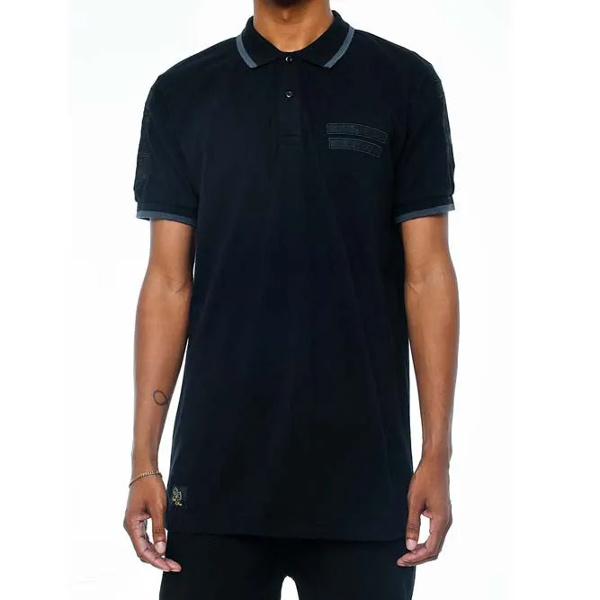 Any Means Polo Shirt Stealth Black