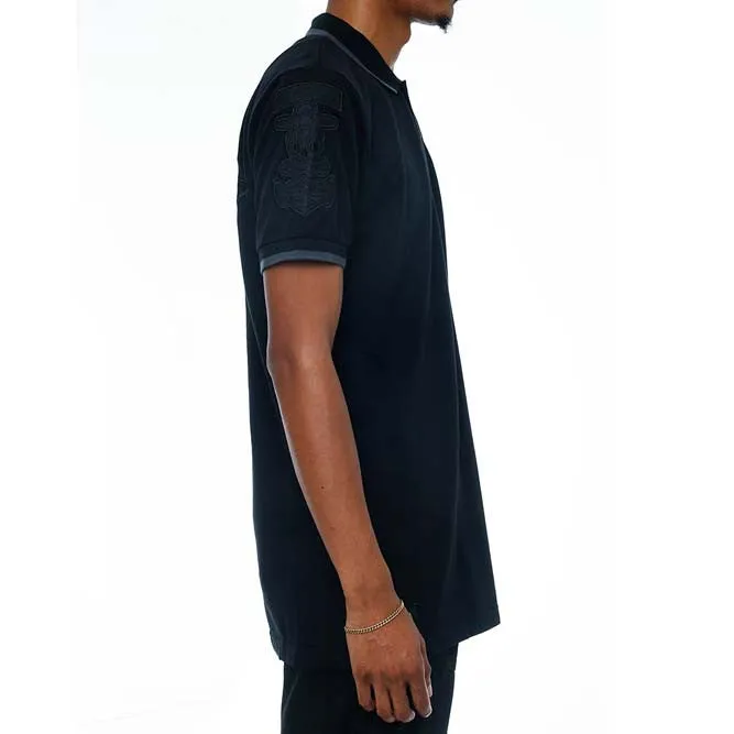 Any Means Polo Shirt Stealth Black