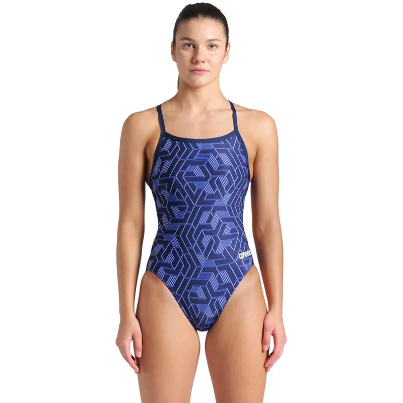 Arena - Escape Challenge Back Ladies Swimsuit - Navy/Team