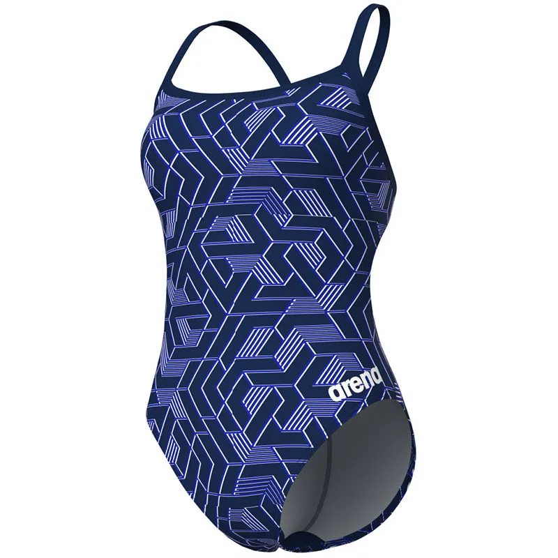 Arena - Escape Challenge Back Ladies Swimsuit - Navy/Team