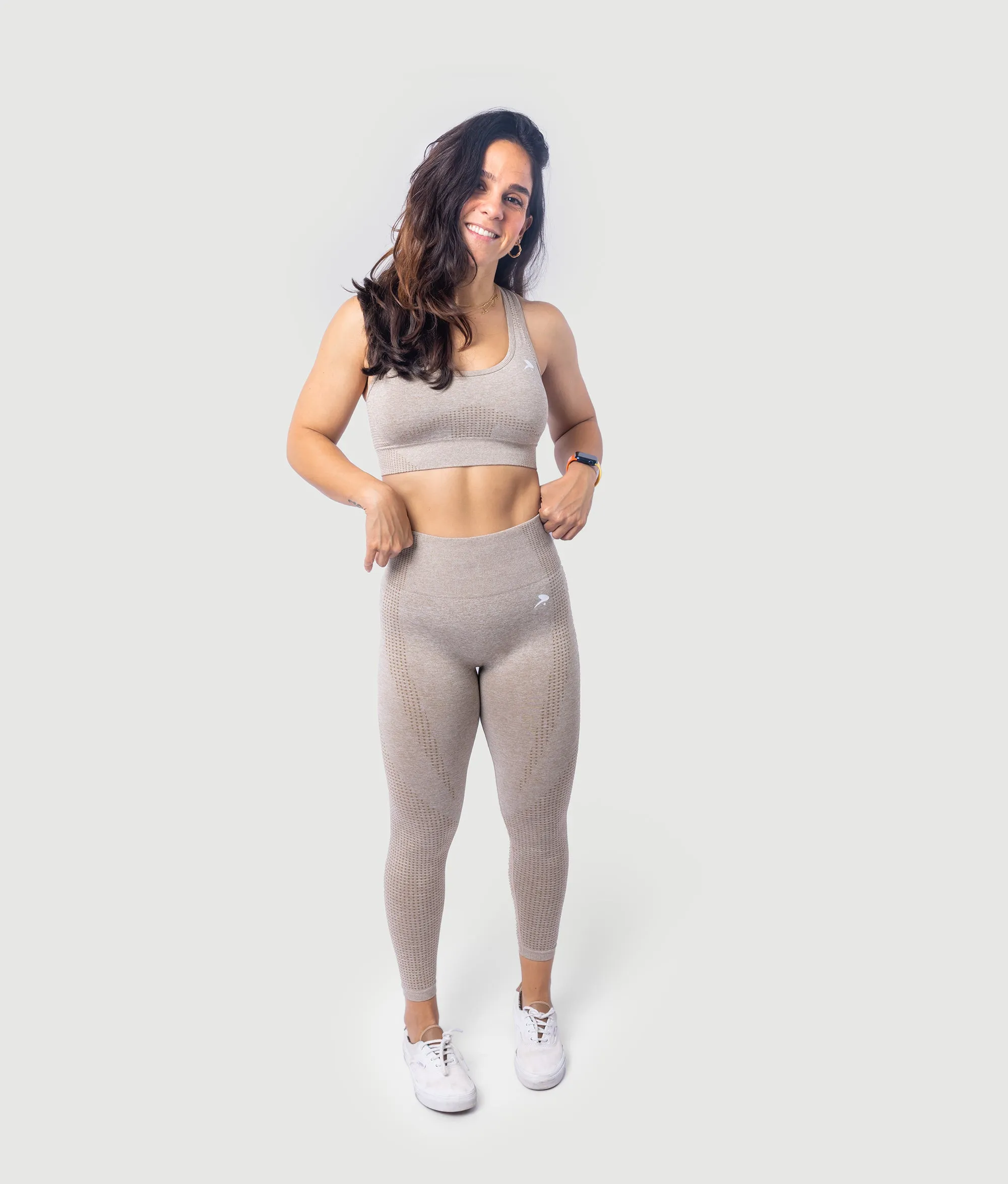 ATHENA SEAMLESS SPORTS BRA - SAND