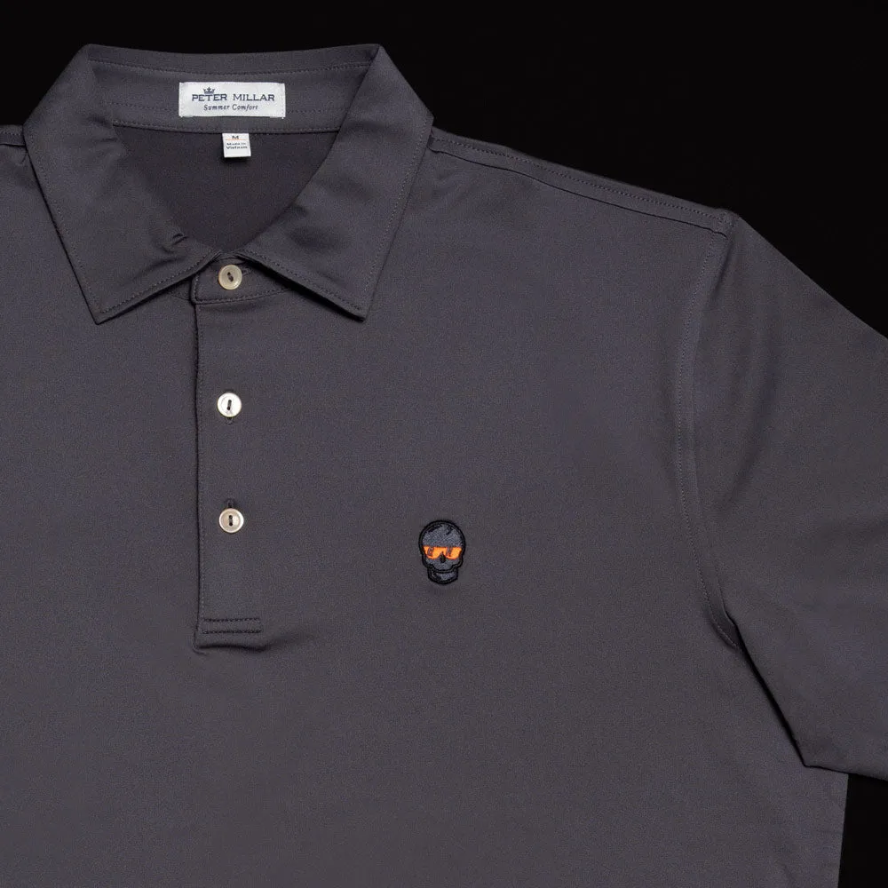 Atomic Orange Skull Polo