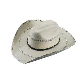 Atwood Kid's Black Pinto Palm Leaf Cowboy Hat