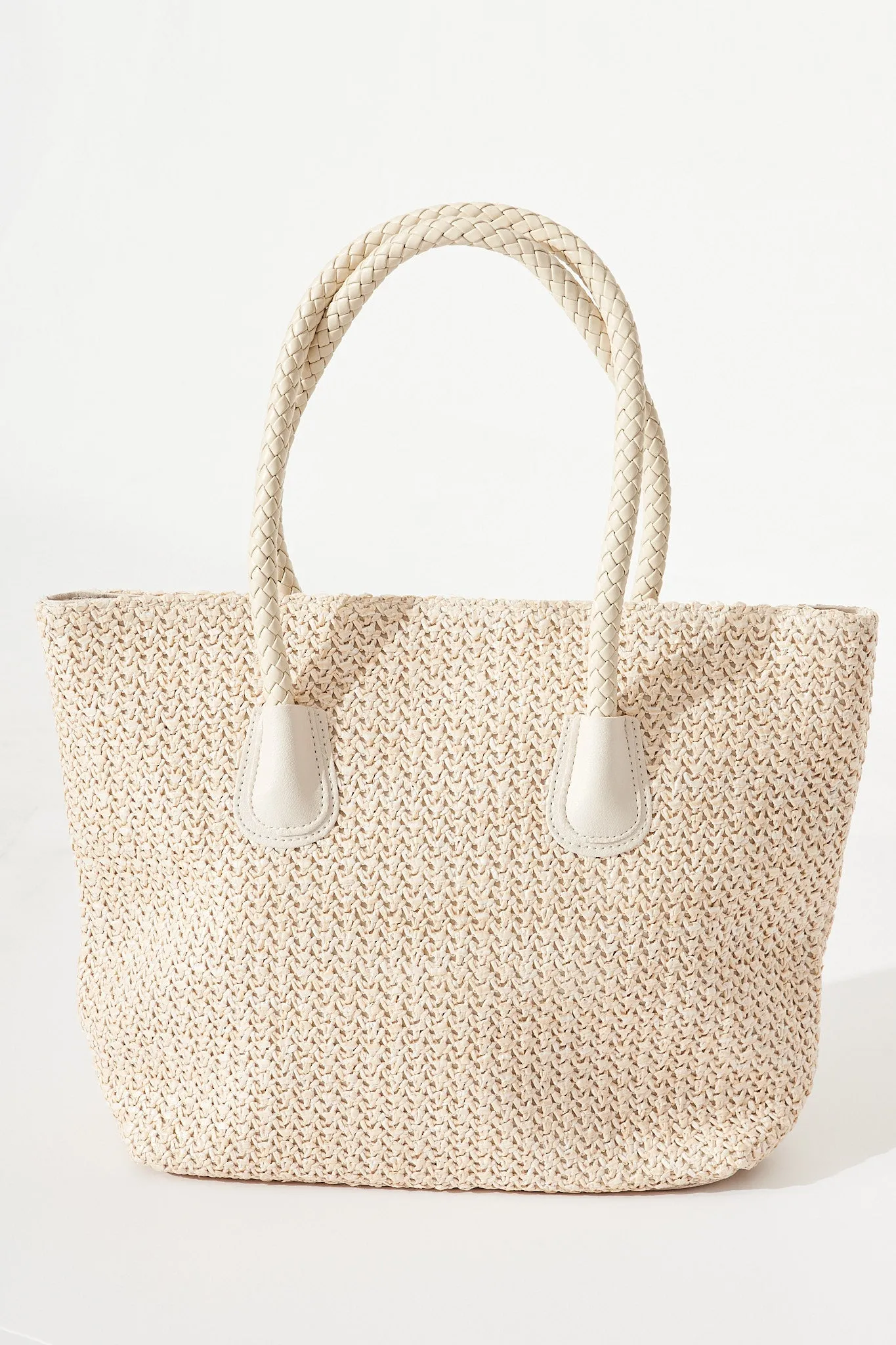 August + Delilah Aurora Tote Bag In Cream