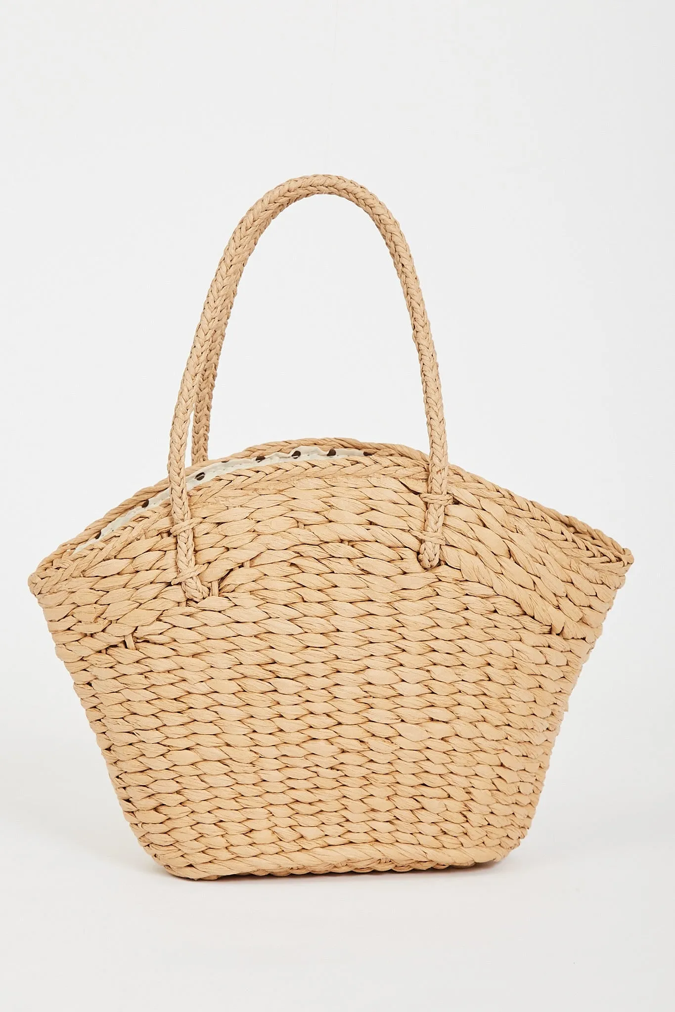 August + Delilah Sheina Straw Bag In Tan