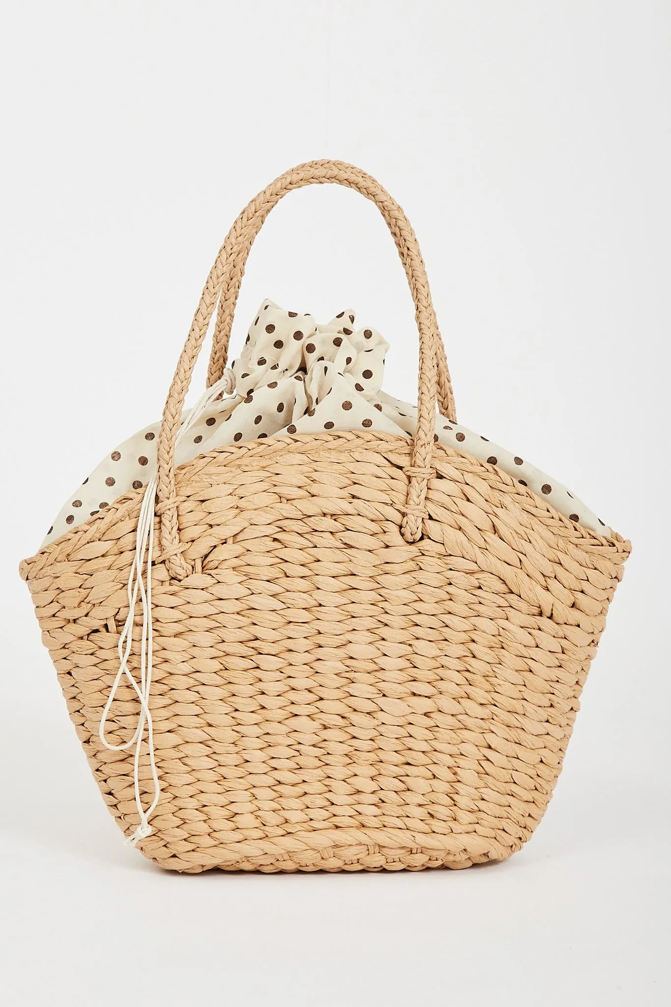 August + Delilah Sheina Straw Bag In Tan