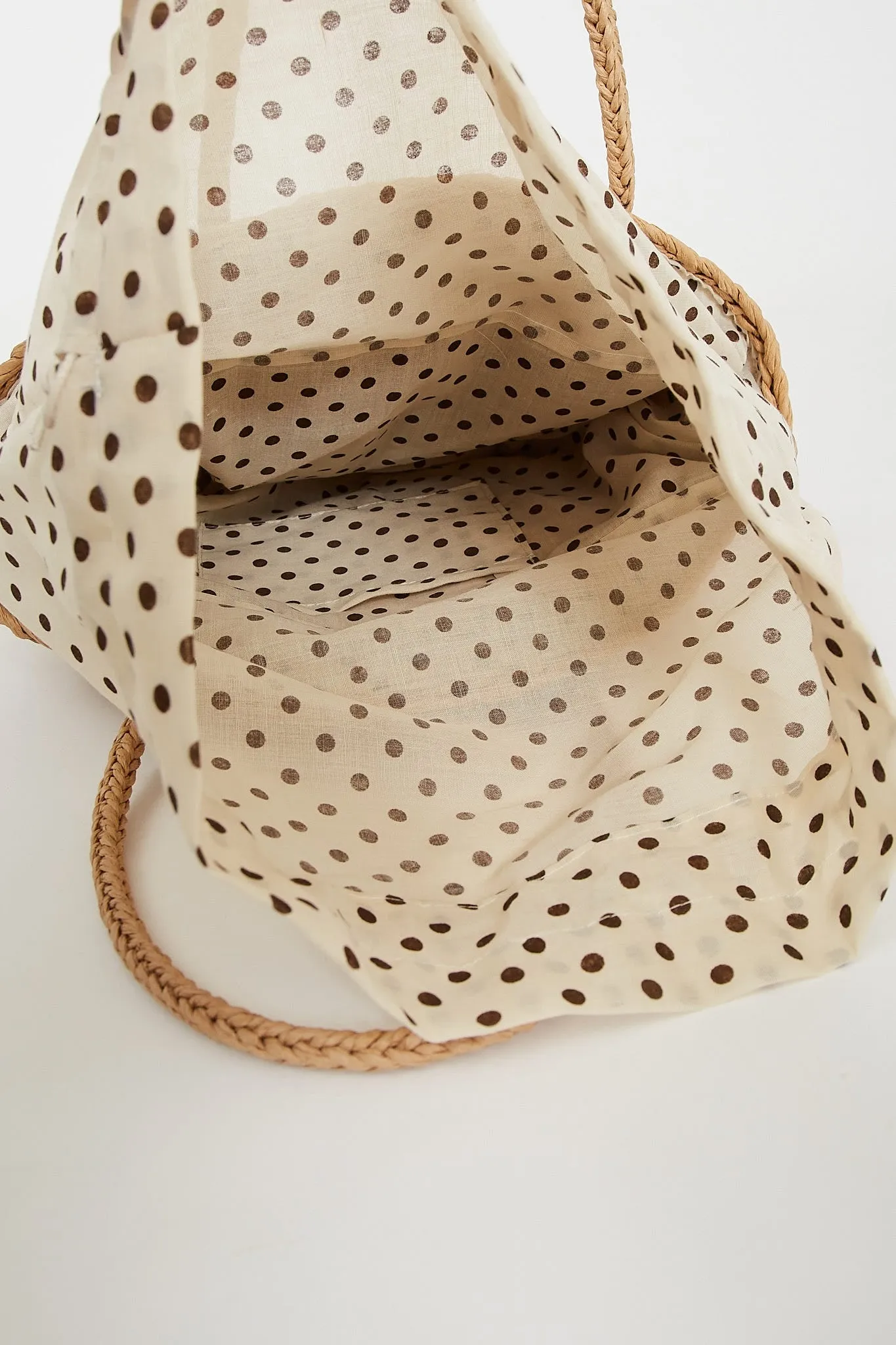 August + Delilah Sheina Straw Bag In Tan