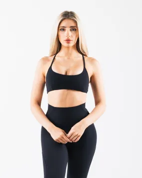 Aura 3 Strap Bra - Black