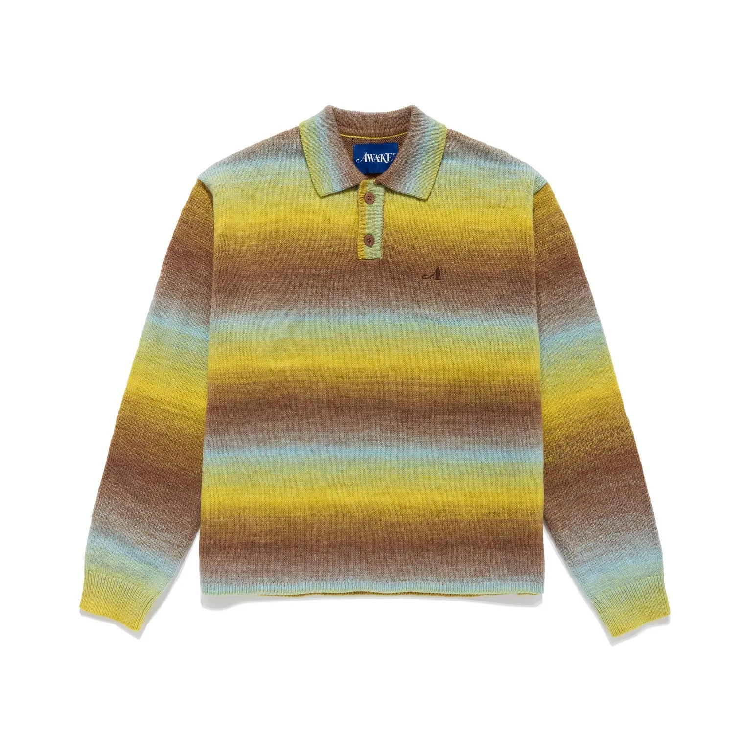 Awake Ny Polo Collar Sweater 'Ombre'