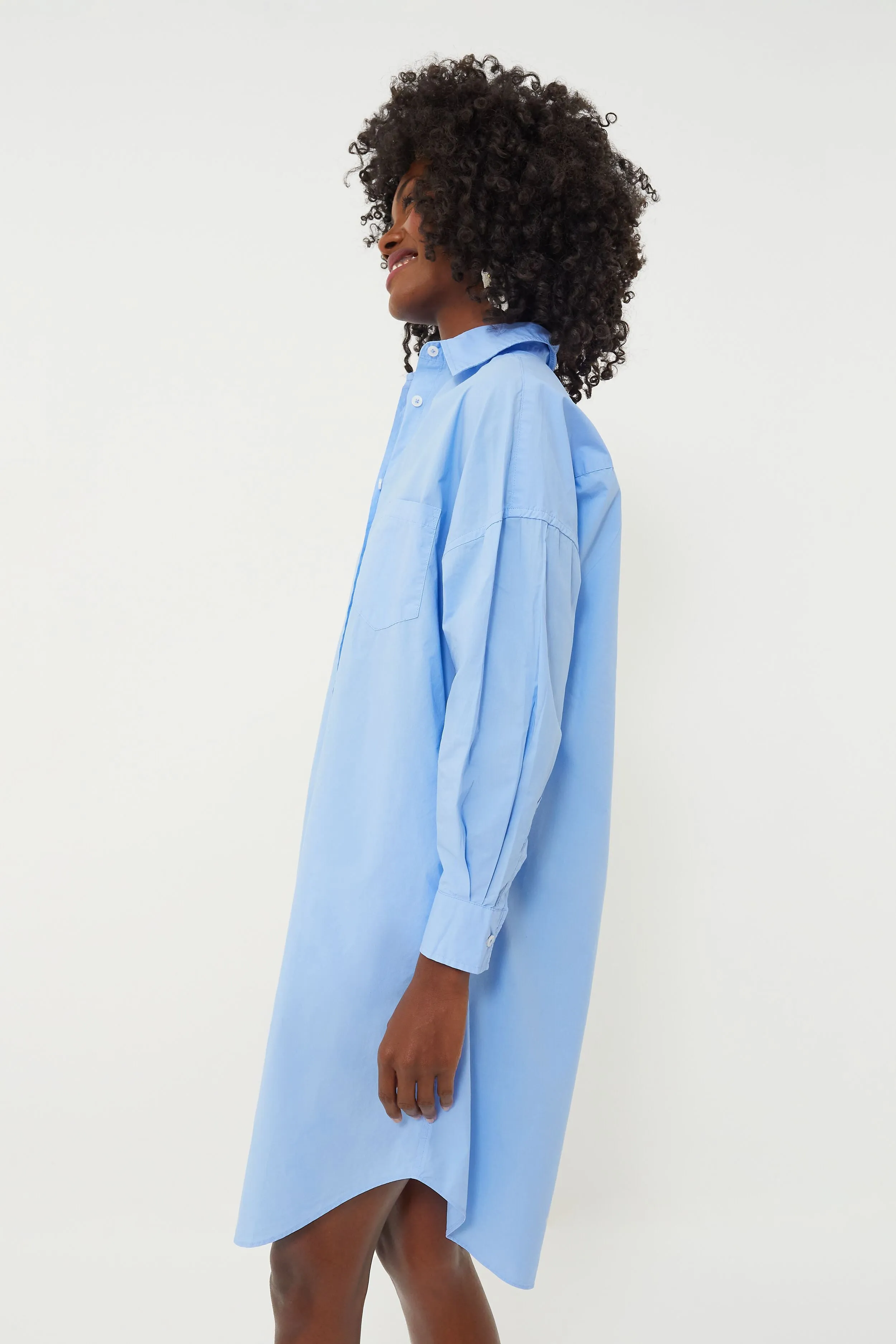 Azure Chiara Shirt Dress