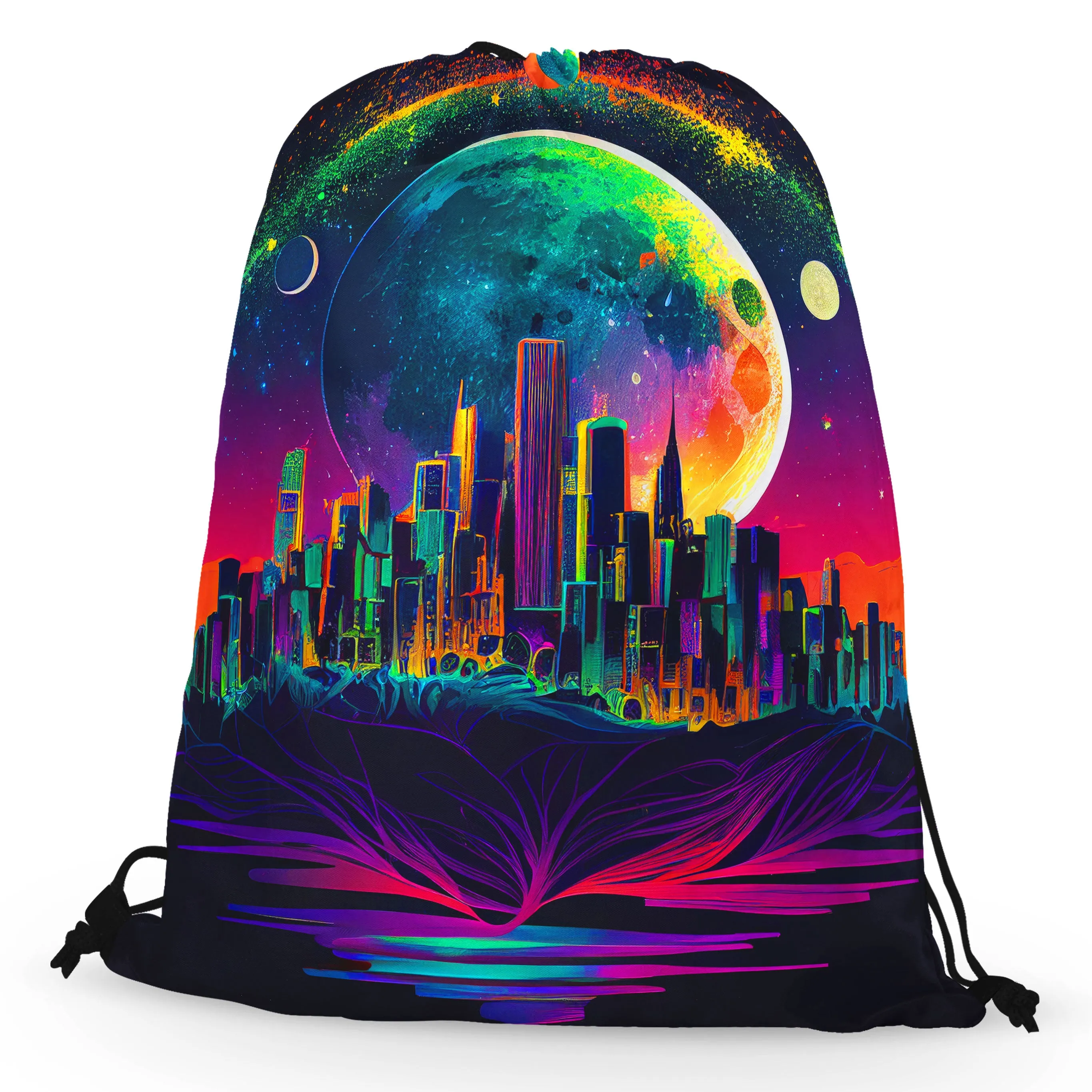 Back to Reality Drawstring Bag