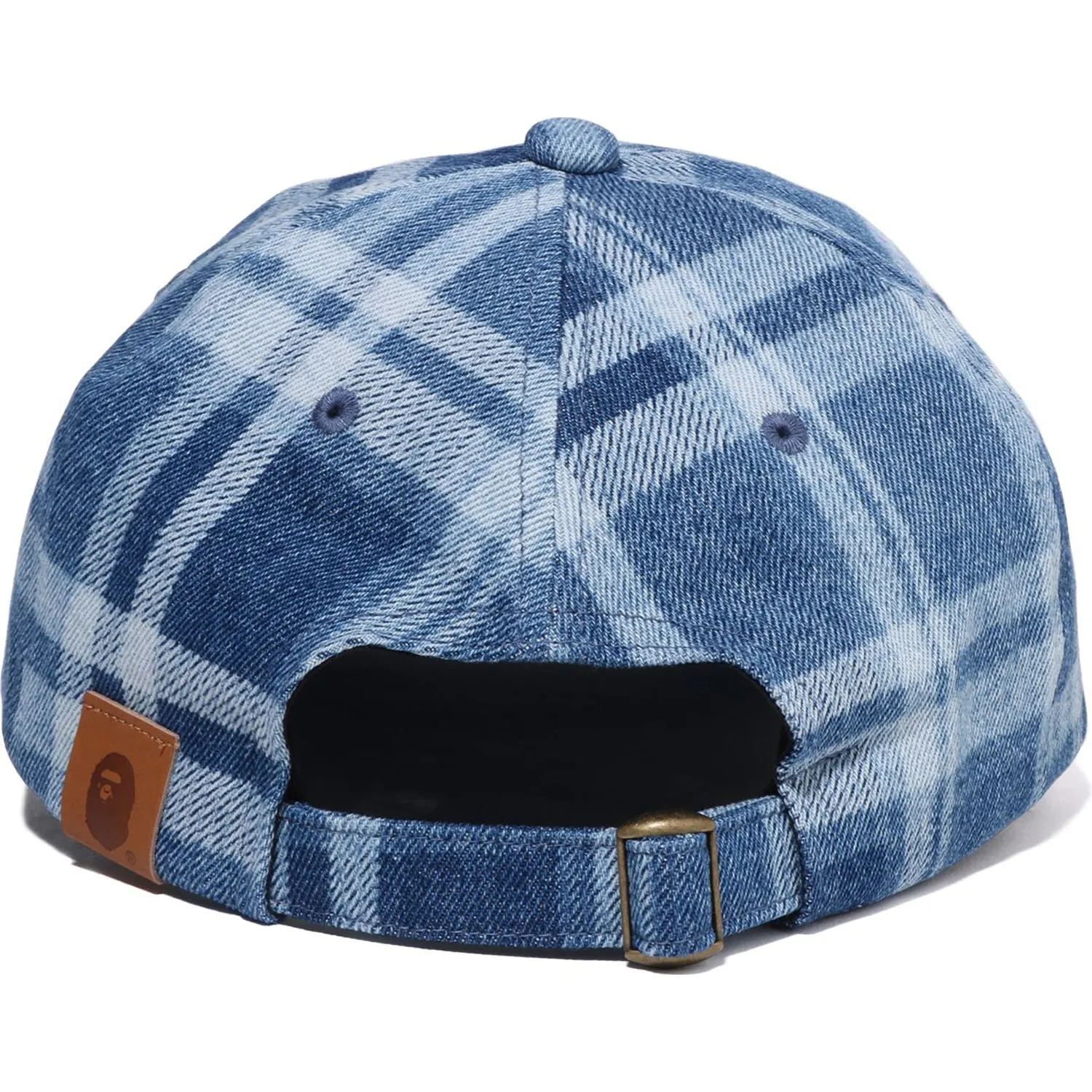 Denim Cap with BAPE Check Pattern for Women