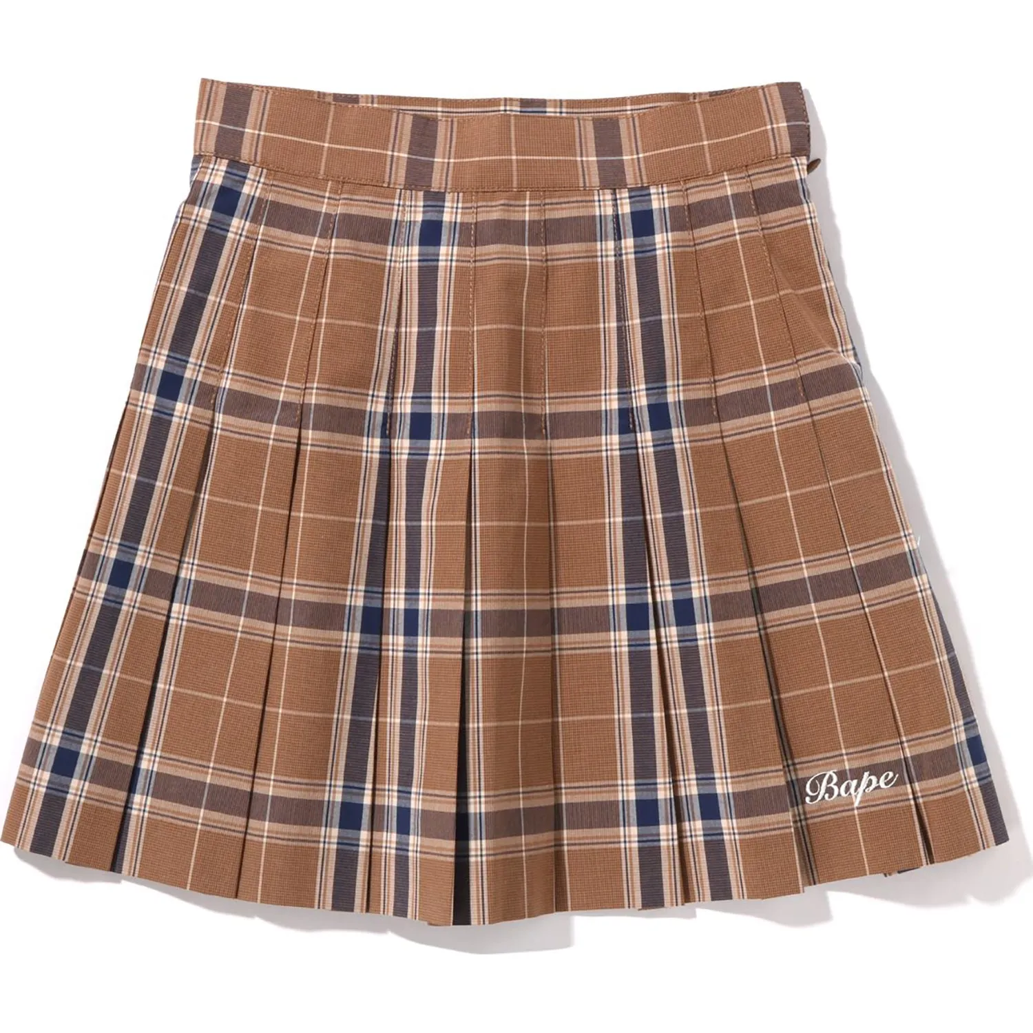 Pleated Skirt with BAPE Embroidery for Women