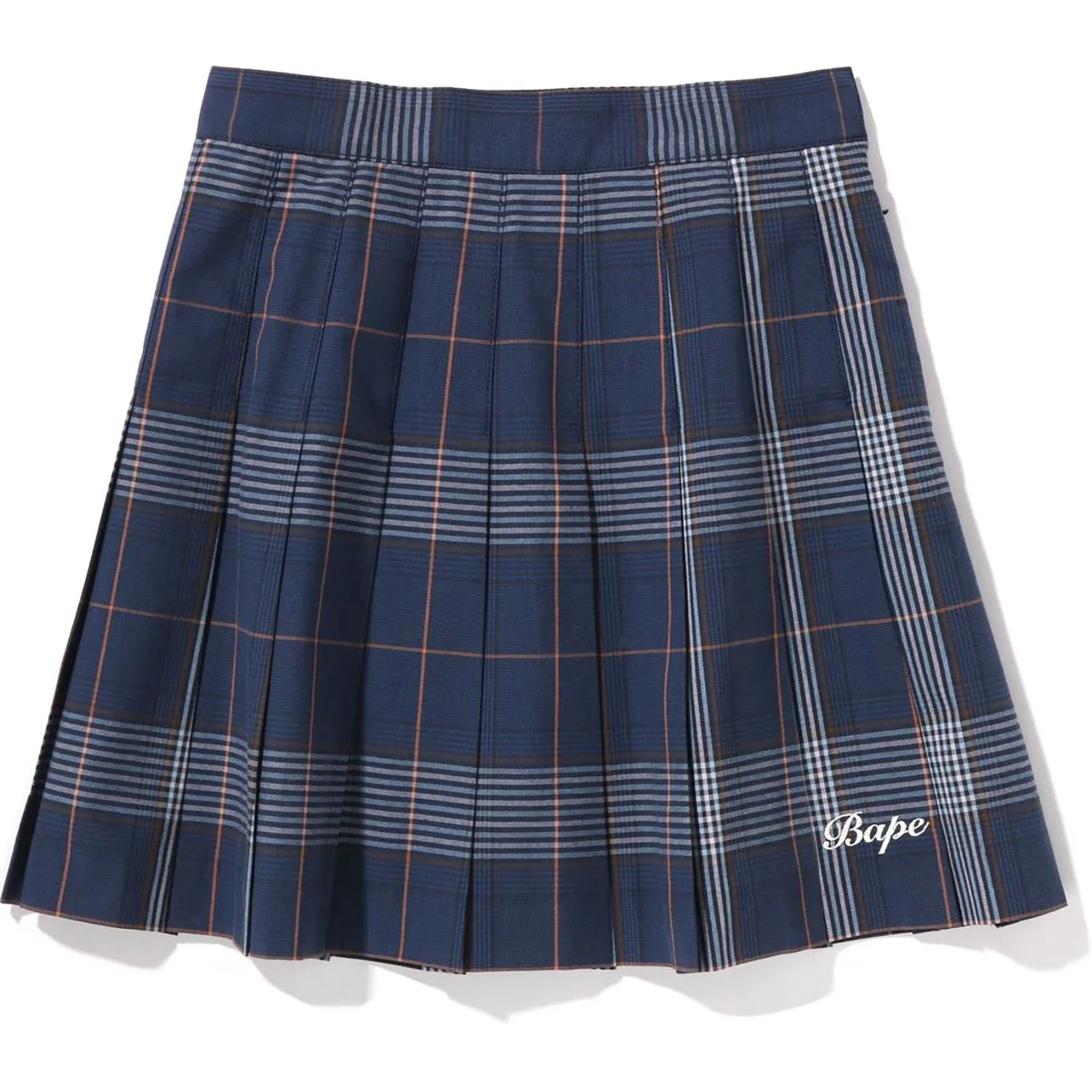 Pleated Skirt with BAPE Embroidery for Women