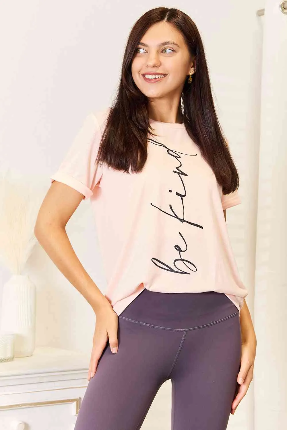 BE KIND Love Graphic Round Neck T-Shirt