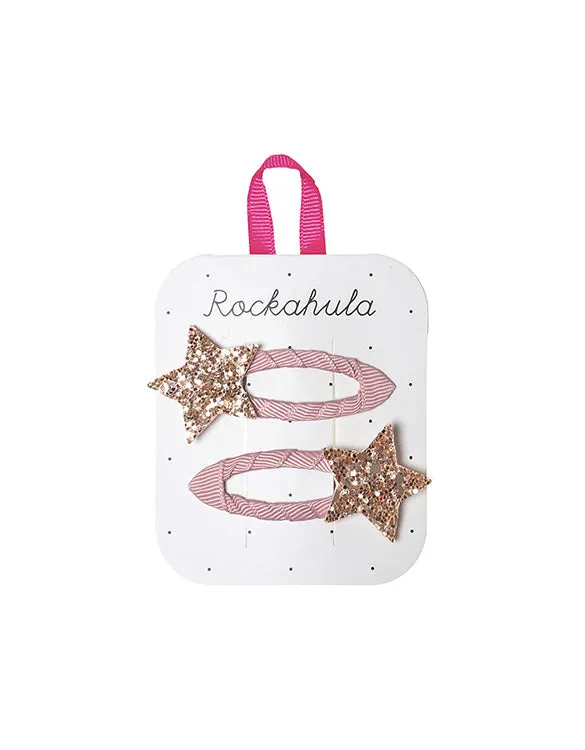 Bedazzle Glitter Star Hair Clips by ROCKAHULA