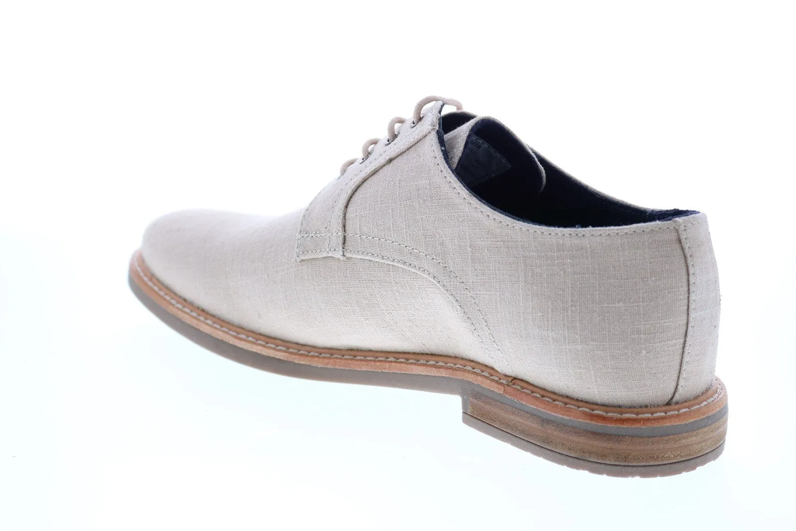 Beige Plain Toe Oxfords