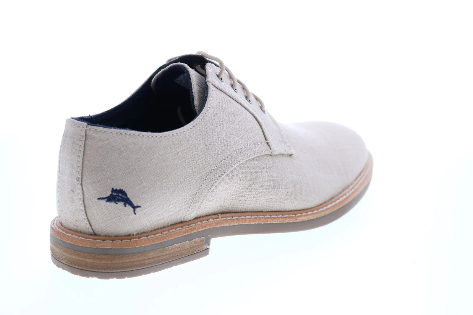 Beige Plain Toe Oxfords