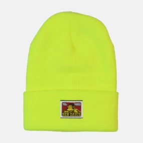 Ben Davis Cuffed Knit Beanie Safety Yellow