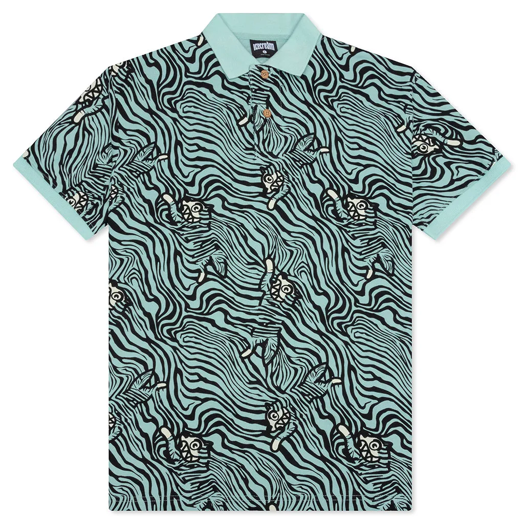 Blue Haze Bengal Short Sleeve Polo