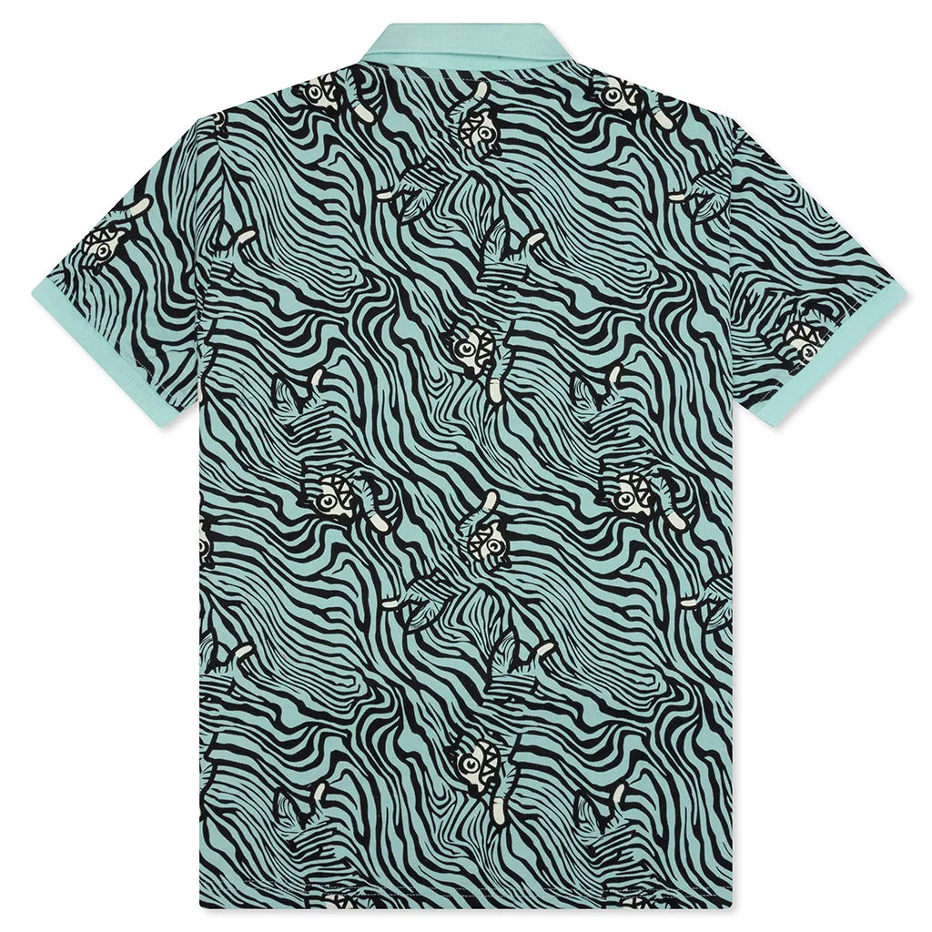 Blue Haze Bengal Short Sleeve Polo