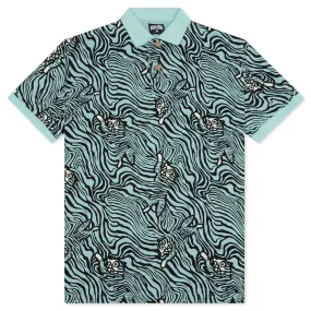 Blue Haze Bengal Short Sleeve Polo