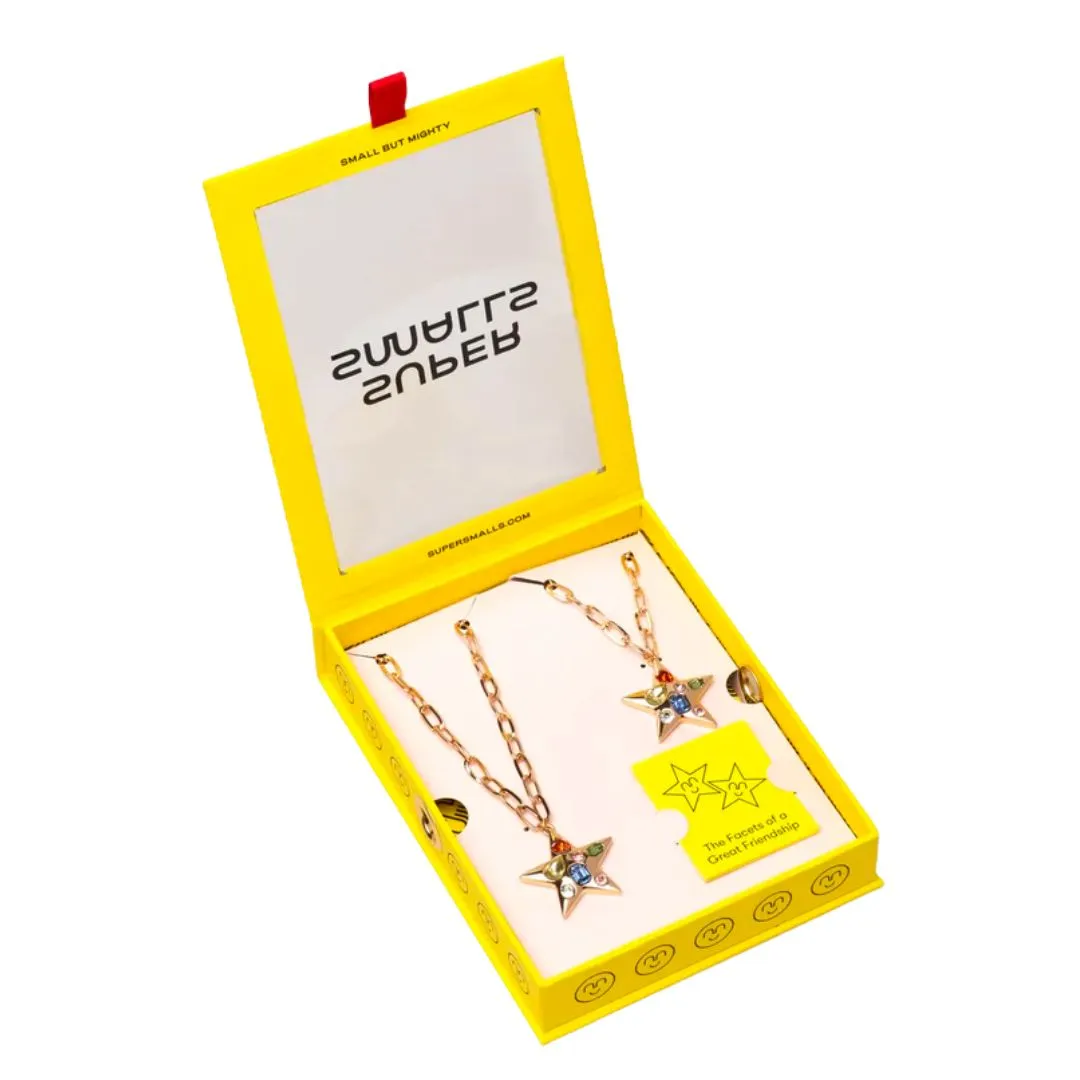 BFF Twin Stars Necklace Set